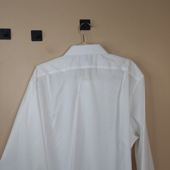 J CREW Tall Bowery point-collar stretch cotton shirt in White Size XXLT - Picture 7 of 10